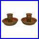 Roseville Imperial II 1930 Vintage Art Pottery Ceramic Candle Holders 1076-2