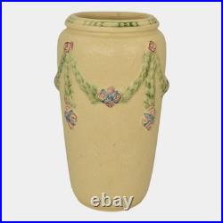 Roseville La Rose 1924 Art Pottery Ceramic Flower Vase 241-8