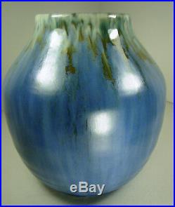 Roseville MINT Art Pottery Imperial II VIBRANT GLAZES 472 Vase Blue-Gold-Gray