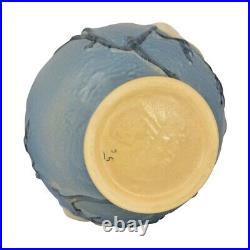 Roseville Magnolia 1943 Vintage Art Pottery Blue Ceramic Ewer 14-10