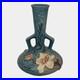 Roseville Magnolia Blue 1943 Vintage Art Pottery Ceramic Vase 179-7