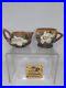 Roseville Magnolia Brown 1943 Art Pottery Ceramic Mug 3-3 / Creamer 4-C