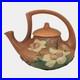 Roseville Magnolia Brown 1943 Mid Century Modern Art Pottery Ceramic Teapot 4