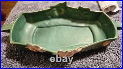 Roseville Magnolia Brown 1943 Vintage Art Pottery Ceramic Console Bowl 451-12 Roseville Magnolia Brown 1943 Vintage Art Pottery Ceramic Console Bowl 451-12