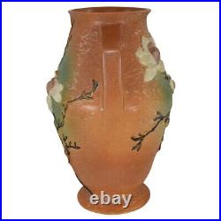 Roseville Magnolia Brown 1943 Vintage Art Pottery Ceramic Vase 97-14