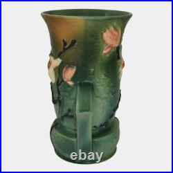 Roseville Magnolia Green 1943 Mid Century Modern Art Pottery Ceramic Vase 95-10