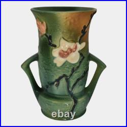 Roseville Magnolia Green 1943 Mid Century Modern Art Pottery Ceramic Vase 95-10