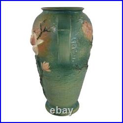 Roseville Magnolia Green 1943 Vintage Art Pottery Ceramic Floor Vase 100-18