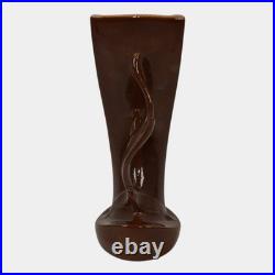 Roseville Mayfair Brown 1952 Vintage Art Pottery Ceramic Vase 1004-9