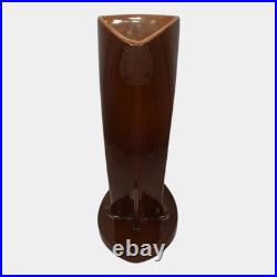 Roseville Mayfair Brown 1952 Vintage Art Pottery Ceramic Vase 1004-9