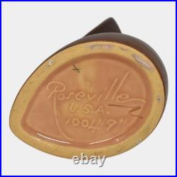 Roseville Mayfair Brown 1952 Vintage Art Pottery Ceramic Vase 1004-9