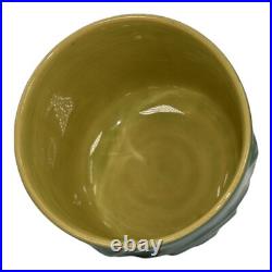 Roseville Mayfair Green 1952 Mid Century Modern Art Pottery Ceramic Bowl 1110-4