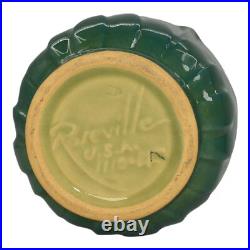 Roseville Mayfair Green 1952 Mid Century Modern Art Pottery Ceramic Bowl 1110-4