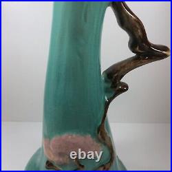 Roseville Ming Tree Green 1949 Vintage Art Deco Pottery Ceramic Ewer 516-10