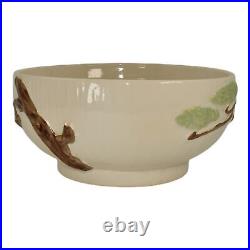 Roseville Ming Tree White 1949 Mid Century Modern Art Pottery Ceramic Bowl 527-9