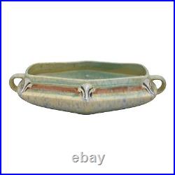 Roseville Montacello Blue 1931 Vintage Art Pottery Ceramic Console Bowl 225-9