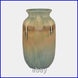 Roseville Montacello Green 1931 Vintage Art Pottery Ceramic Vase 563-8