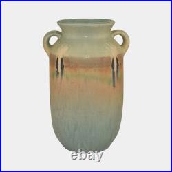 Roseville Montacello Green 1931 Vintage Art Pottery Ceramic Vase 563-8