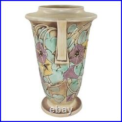 Roseville Morning Glory 1935 Vintage Art Pottery White Ceramic Vase 731-12