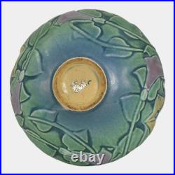 Roseville Morning Glory Green 1935 Vintage Art Pottery Ceramic Bowl Vase 268-4