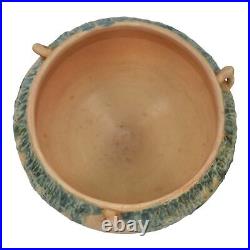 Roseville Moss Tan 1936 Vintage Art Pottery Ceramic Hanging Basket Planter 353-5