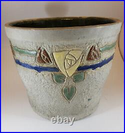 Roseville Mostique Vintage Art Pottery Ceramic X L Jardiniere Planter 593-10