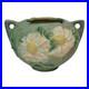 Roseville Peony Green 1942 Mid Century Modern Art Pottery Ceramic Bowl 427-4