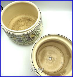 Roseville Persian Creamware Art Nouveau Pottery Ceramic Jardiniere with Liner