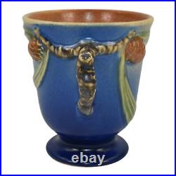 Roseville Pine Cone Blue 1936 Vintage Art Pottery Ceramic Mug 960-4