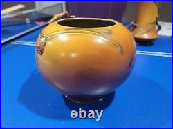 Roseville Pine Cone Brown 1936 Vintage Art Pottery Ceramic Bowl