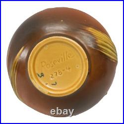 Roseville Pine Cone Brown 1936 Vintage Art Pottery Ceramic Bowl 278-4