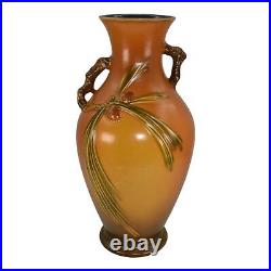 Roseville Pine Cone Brown 1936 Vintage Art Pottery Ceramic Floor Vase 807-15