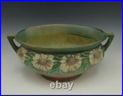 Roseville Pottery 1928 Arts And Crafts Dahlrose Jardiniere Bowl Oval Handled