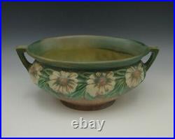 Roseville Pottery 1928 Arts And Crafts Dahlrose Jardiniere Bowl Oval Handled