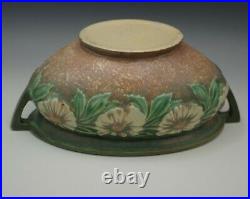 Roseville Pottery 1928 Arts And Crafts Dahlrose Jardiniere Bowl Oval Handled