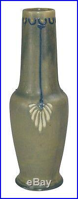 Roseville Pottery Aztec Blue Arts and Crafts Vase 16-10 (Rhead)