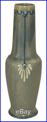 Roseville Pottery Aztec Blue Arts and Crafts Vase 16-10 (Rhead)