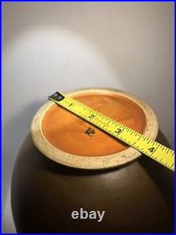 Roseville Rosecraft Panel Brown 1926 Art Pottery Ceramic Vase 293-8 Collectible