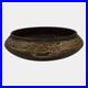 Roseville Rosecraft Vintage Brown 1925 Vintage Art Pottery Ceramic Low Bowl
