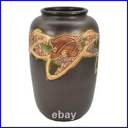 Roseville Rosecraft Vintage Brown 1925 Vintage Art Pottery Ceramic Vase