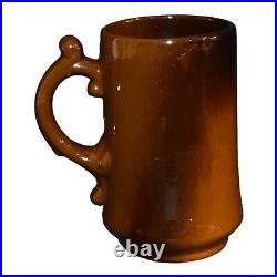 Roseville Rozane 1900s Art Pottery Standard Glaze Blackberries Ceramic Mug 965-6