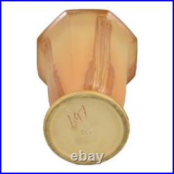 Roseville Russco Orange Gold 1934 Vintage Art Deco Pottery Ceramic Vase 697-8