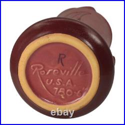 Roseville Silhouette Red 1950 Mid Century Modern Art Pottery Ceramic Vase 780-6