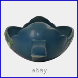 Roseville Snowberry Blue 1947 Vintage Art Pottery Ceramic Console Bowl 1BL2-12