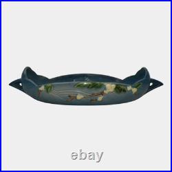 Roseville Snowberry Blue 1947 Vintage Art Pottery Ceramic Console Bowl 1BL2-12