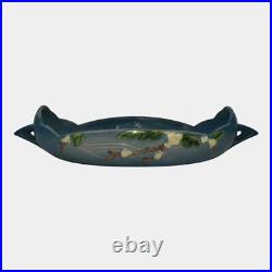 Roseville Snowberry Blue 1947 Vintage Art Pottery Ceramic Console Bowl 1BL2-12