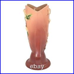 Roseville Snowberry Pink 1947 Mid Century Modern Art Pottery Ceramic Vase 1V2-12