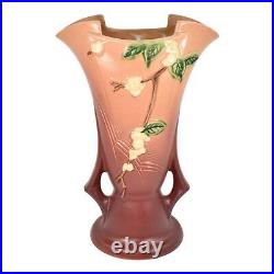 Roseville Snowberry Pink 1947 Mid Century Modern Art Pottery Ceramic Vase 1V2-12