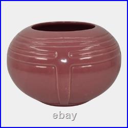 Roseville Solid Colors Rose Pink 1917 Vintage Art Pottery Ceramic Vase 236-3