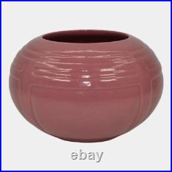 Roseville Solid Colors Rose Pink 1917 Vintage Art Pottery Ceramic Vase 236-3